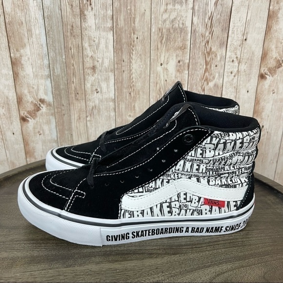 Vans X Baker Sk8-Hi Pro High Top Sneaker Size 8 Women - Picture 4 of 10